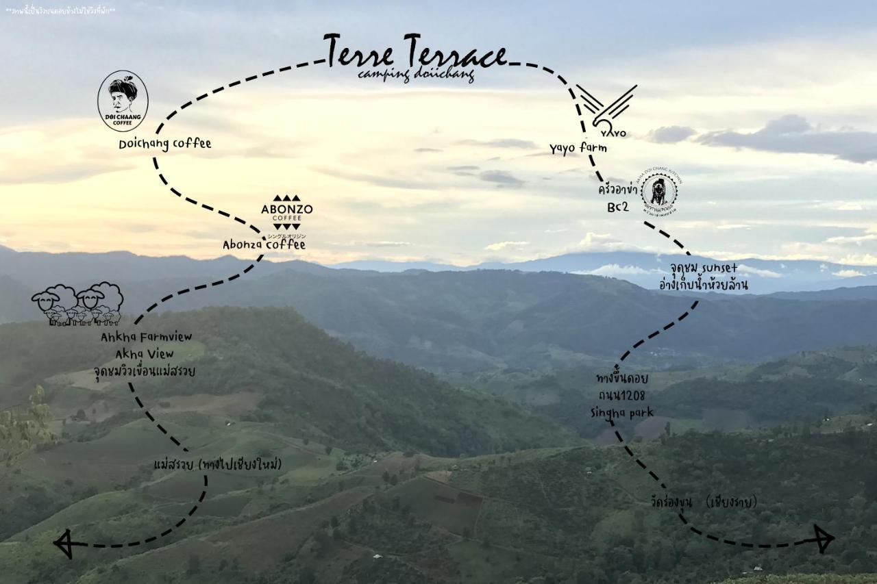 Terre Terrace Glamping - Doichang Ban Huai Khai Dış mekan fotoğraf
